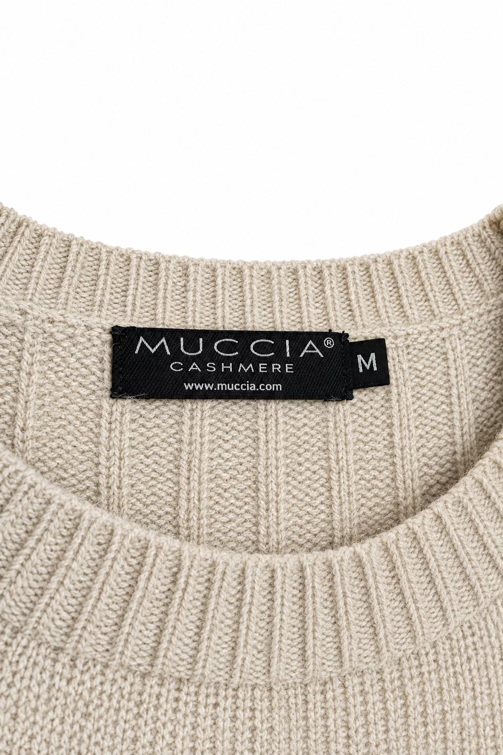 Cashmere Crewneck in Warm Taupe