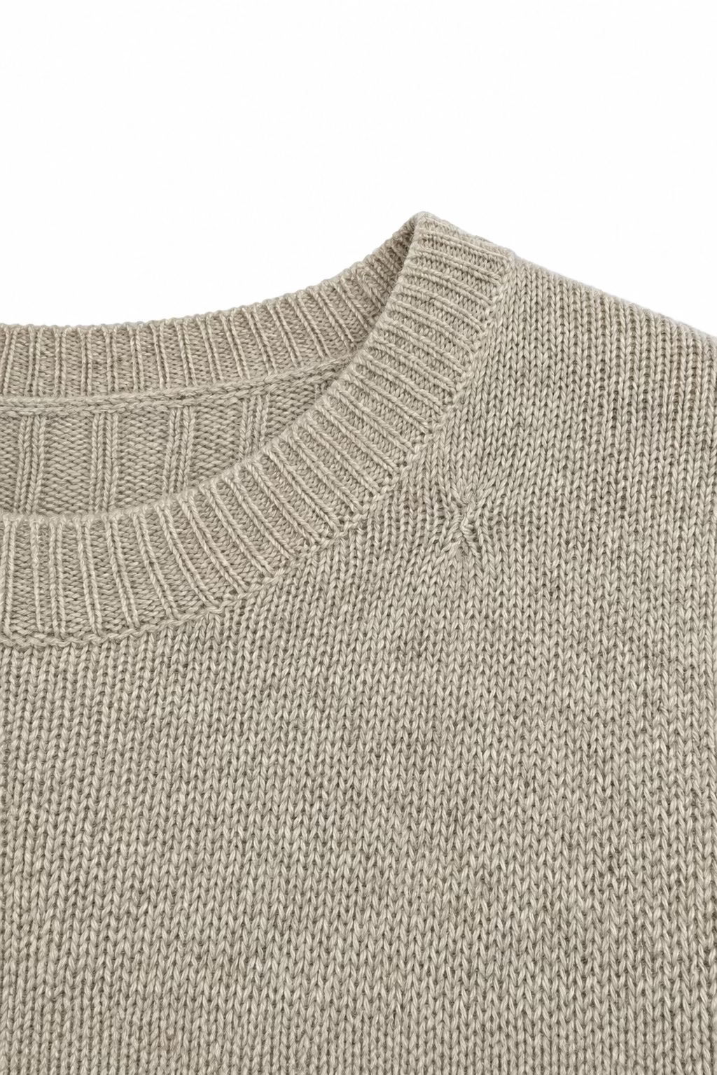 Cashmere Crewneck in Warm Taupe