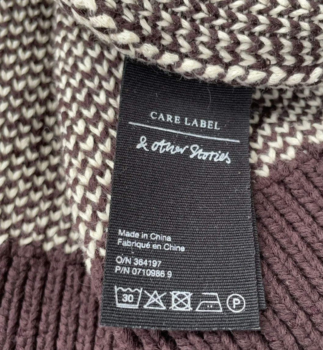 Geometric Cotton Knit Sweater