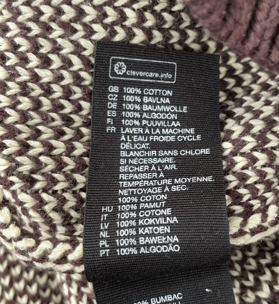 Geometric Cotton Knit Sweater