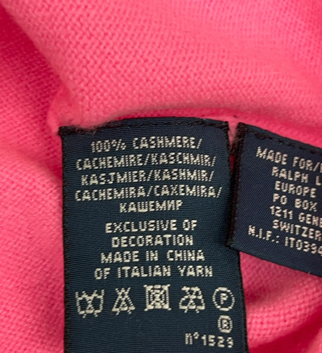 Ralph Lauren Pink Cashmere Crewneck