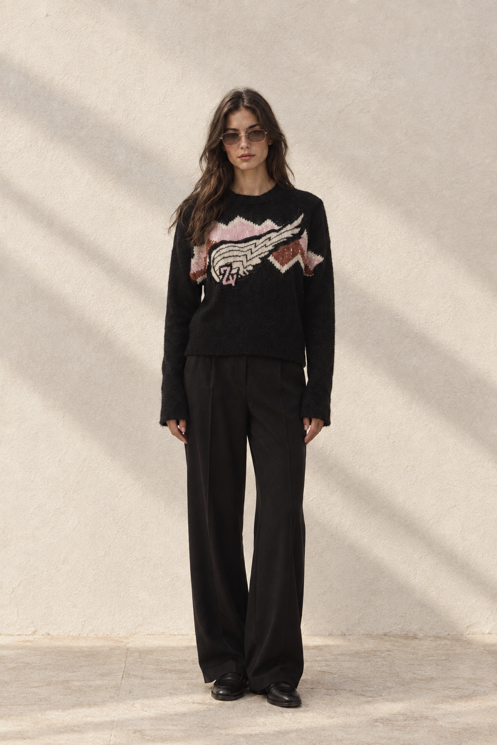 Zadig & Voltaire Wool & Cashmere Wing Sweater